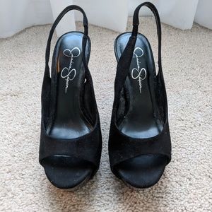 Jessica Simpson Peep Toe Slingbacks